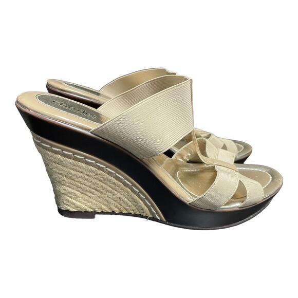 Charles by Charles David Treasury Wedge Sandals Tan Size 10 - Picture 5 of 9